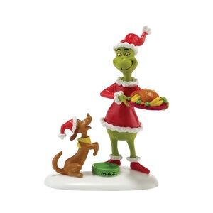 Department 56 Grinch Let's Feast On Roast Beast—  Rare